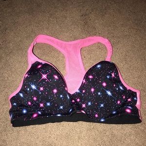 Pink Galaxy Sports Bra
